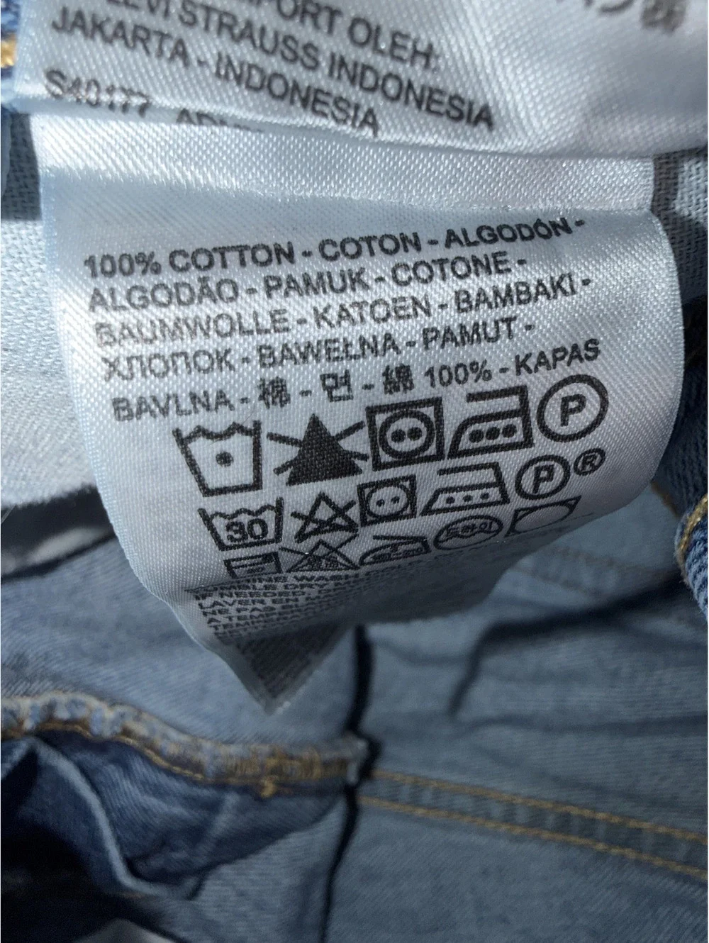 Levi's Men's Light Blue Denim Jeans W34 L32